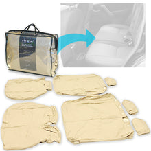 Load image into Gallery viewer, Land Rover Freelander 2 L359 2nd Row 2+1 Waterproof Seat Covers Almond MY06-15 - Without Centre Armrest
