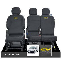 Load image into Gallery viewer, Citroen Berlingo MK2 Front Inka Fully Tailored Waterproof Seat Covers Black MY08-17