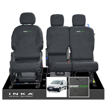 Load image into Gallery viewer, Citroen Berlingo MK2 Front Inka Fully Tailored Waterproof Seat Covers Black MY08-17 - Sport-Series Embroidery