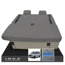 Load image into Gallery viewer, VW California Ocean/Coast/Beach/Surf Inka Fully Tailored Waterproof Seat Covers Grey Front & Rear With ISOFIX Fits T6.1 ,T6,T5.1 all model years fits with and without airbags