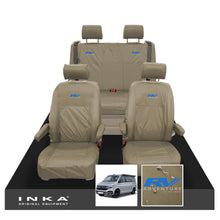 Load image into Gallery viewer, VW California Ocean/Coast/Beach/Surf Inka Fully Tailored Waterproof Seat Covers Sand Front & Rear With ISOFIX Fits T6.1 ,T6,T5.1 all model years fits with and without airbags