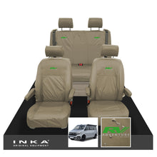 Load image into Gallery viewer, VW California Ocean/Coast/Beach/Surf Inka Fully Tailored Waterproof Seat Covers Sand Front & Rear With ISOFIX Fits T6.1 ,T6,T5.1 all model years fits with and without airbags