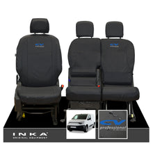 Load image into Gallery viewer, Fiat Doblo INKA Front 1+2 Tailored Waterproof Seat Covers Black MY-2022 Onwards