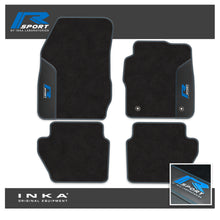 Load image into Gallery viewer, Ford Fiesta MK7 Tailored Car Mats (Front & Rear Set) with Premium Carpet & OEM Leatherette Fits MY11 to MY17