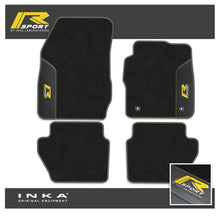 Load image into Gallery viewer, Ford Fiesta MK7 Tailored Car Mats (Front & Rear Set) with Premium Carpet & OEM Leatherette Fits MY11 to MY17
