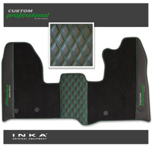 Load image into Gallery viewer, Ford Transit Custom INKA Custom Professional Bentley Leatherette Front Tailored Carpet Mat Black MY12-23