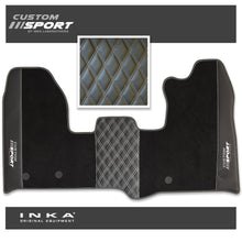 Load image into Gallery viewer, Ford Transit Custom INKA Custom Sport Bentley Leatherette Front Tailored Carpet Mat Black MY12-23