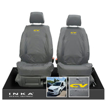 Load image into Gallery viewer, Ford Transit Connect MK3 Front 1+1 INKA Tailored Waterproof Seat Covers Set Grey MY2024 Onwards