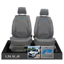 Load image into Gallery viewer, Ford Transit Connect MK3 Front 1+1 INKA Tailored Waterproof Seat Covers Set Grey MY2024 Onwards