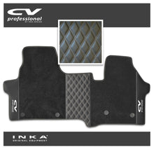 Load image into Gallery viewer, The All New Ford Transit Custom INKA CV Professional Bentley Leatherette Front Tailored Carpet Floor Mat Black MY24 Onwards