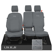 Load image into Gallery viewer, Ford Transit Connect INKA Front Set 1+2 Tailored Waterproof Seat Covers Grey MY13-24