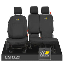 Load image into Gallery viewer, Ford Transit Connect INKA Front Set 1+2 Tailored Waterproof Seat Covers Black MY13-24