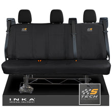 Load image into Gallery viewer, Ford Transit Custom INKA Rear Triple Set Tailored Waterproof Seat Covers Black