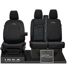 Load image into Gallery viewer, Ford Transit Custom INKA Front Set 1+2 Tailored Waterproof Seat Covers Black MY-12-23 (Choice of 7 Colours)