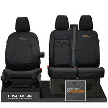 Load image into Gallery viewer, Ford Transit Custom INKA Front Set 1+2 Tailored Waterproof Seat Covers Black MY-12-23 (Choice of 7 Colours)