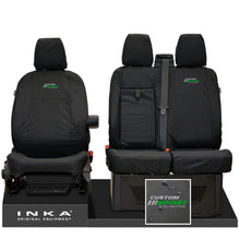 Load image into Gallery viewer, Ford Transit Custom INKA Front Set 1+2 Tailored Waterproof Seat Covers Black MY-12-23 (Choice of 7 Colours)