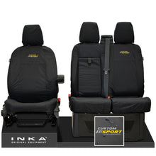 Load image into Gallery viewer, Ford Transit Custom INKA Front Set 1+2 Tailored Waterproof Seat Covers Black MY-12-23 (Choice of 7 Colours)