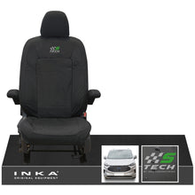 Load image into Gallery viewer, The All New Ford Transit Custom INKA Single Driver Tailored Waterproof Seat Cover Black MY-2024 Onwards