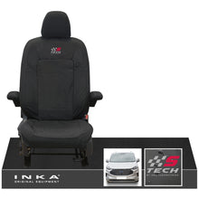 Load image into Gallery viewer, The All New Ford Transit Custom INKA Single Driver Tailored Waterproof Seat Cover Black MY-2024 Onwards