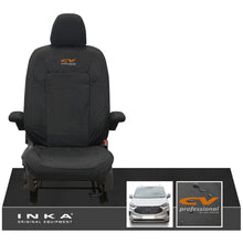 Load image into Gallery viewer, The All New Ford Transit Custom INKA Single Driver Tailored Waterproof Seat Cover Black MY-2024 Onwards