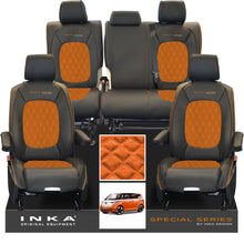 Load image into Gallery viewer, VW ID Buzz Life Style GTX Front & Rear Full Set Bentley Leatherette Suedetara Tailored Seat Covers With Special Series Embroidery MY22 onwards