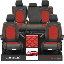 Load image into Gallery viewer, VW ID Buzz Life Style GTX Front & Rear Full Set Bentley Leatherette Suedetara Tailored Seat Covers With Special Series Embroidery MY22 onwards