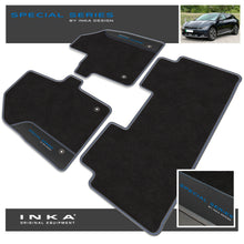 Load image into Gallery viewer, Kia EV6 Car Mats (Front & Rear Set) with Premium Carpet & OEM Leatherette Fits MY 2021 Onwards
