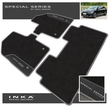 Load image into Gallery viewer, Kia EV6 Car Mats (Front & Rear Set) with Premium Carpet & OEM Leatherette Fits MY 2021 Onwards