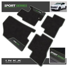Load image into Gallery viewer, Kia Sportage Hybrid Car Mats (Front & Rear Set) with Premium Carpet & OEM Leatherette Fits MY 2022 Onwards