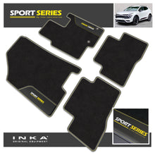 Load image into Gallery viewer, Kia Sportage Hybrid Car Mats (Front & Rear Set) with Premium Carpet & OEM Leatherette Fits MY 2022 Onwards