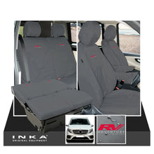 Load image into Gallery viewer, Mercedes Benz Marco Polo V-Class W447 INKA Full Set Front & Rear Tailored Waterproof Seat Covers Grey MY-2014 Onwards