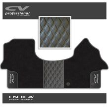 Load image into Gallery viewer, Mercedes Benz Sprinter INKA CV Professional Bentley Leatherette Front Tailored Carpet Mat Black MY18 To Present