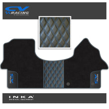 Load image into Gallery viewer, Mercedes Benz Sprinter INKA CV Racing Bentley Leatherette Front Tailored Carpet Mat Black MY18 To Present