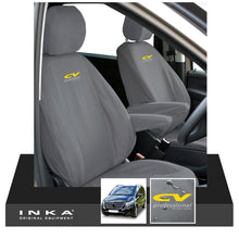 Load image into Gallery viewer, W447 Mercedes Benz Vito V-Class INKA Front 1+1 Tailored Waterproof Seat Covers Grey MY-15-20
