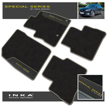 Load image into Gallery viewer, Nissan Qashqai Car Mats (Front & Rear Set) with Premium Carpet & OEM Leatherette Fits MY22 Onwards