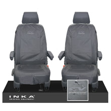 Load image into Gallery viewer, VW Transporter T6.1,T6,T5.1 INKA Front 1+1 Tailored Waterproof Seat Covers Grey