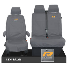 Load image into Gallery viewer, VW Transporter T6.1,T6,T5.1 INKA Front Set 1+2 Tailored Waterproof Seat Covers Grey