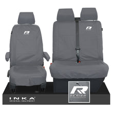 Load image into Gallery viewer, VW Transporter T6.1,T6,T5.1 INKA Front Set 1+2 Tailored Waterproof Seat Covers Grey