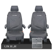 Load image into Gallery viewer, VW Transporter T6.1,T6,T5.1 INKA Front 1+1 Tailored Waterproof Seat Covers Grey