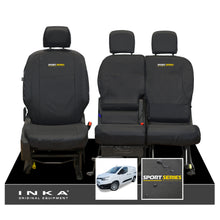 Load image into Gallery viewer, Toyota Proace City INKA Front Set 1+2 Tailored Waterproof Seat Covers Black MY-2019 Onwards