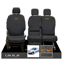 Load image into Gallery viewer, Toyota Proace City INKA Front Set 1+2 Tailored Waterproof Seat Covers Black MY-2019 Onwards