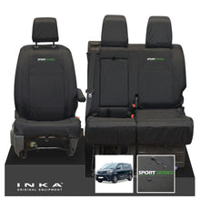 Load image into Gallery viewer, Toyota Proace INKA Front 1+2 Tailored Waterproof Seat Covers Black MY16 onwards