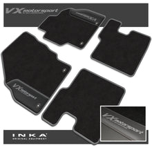 Load image into Gallery viewer, Vauxhall Corsa E Car Mats (Front & Rear Set) with Premium Carpet & OEM Leatherette, Fits MY-14-19