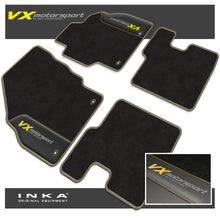 Load image into Gallery viewer, Vauxhall Corsa E Car Mats (Front & Rear Set) with Premium Carpet & OEM Leatherette, Fits MY-14-19