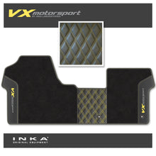Load image into Gallery viewer, Vauxhall Vivaro MK3 INKA VX Motorsport Bentley Leatherette Front Tailored Carpet Mat Black MY19 Onwards