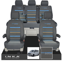 Load image into Gallery viewer, VW California T6.1, T6, T5.1, T5 Ocean, Coast, Beach SE Tailored Seat Cover Set Second Skin Takato Anthracite Colour Combination
