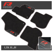 Load image into Gallery viewer, VW Golf MK6 Car Mats (Front & Rear Set) with Premium Carpet & OEM Leatherette, Fits MY08-12