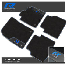 Load image into Gallery viewer, VW ID4 Car Mats (Front & Rear Set) with Premium Carpet & OEM Leatherette, Fits MY21 Onwards