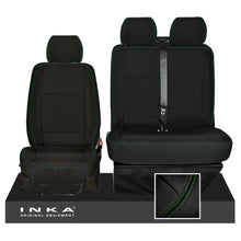 Load image into Gallery viewer, Green VW Transporter T6 seat covers
