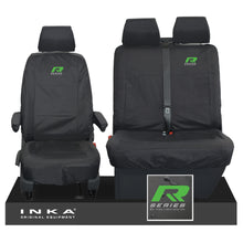 Load image into Gallery viewer, VW Transporter T6.1,T6,T5.1 INKA Front Set 1+2 Tailored Waterproof Seat Covers Black